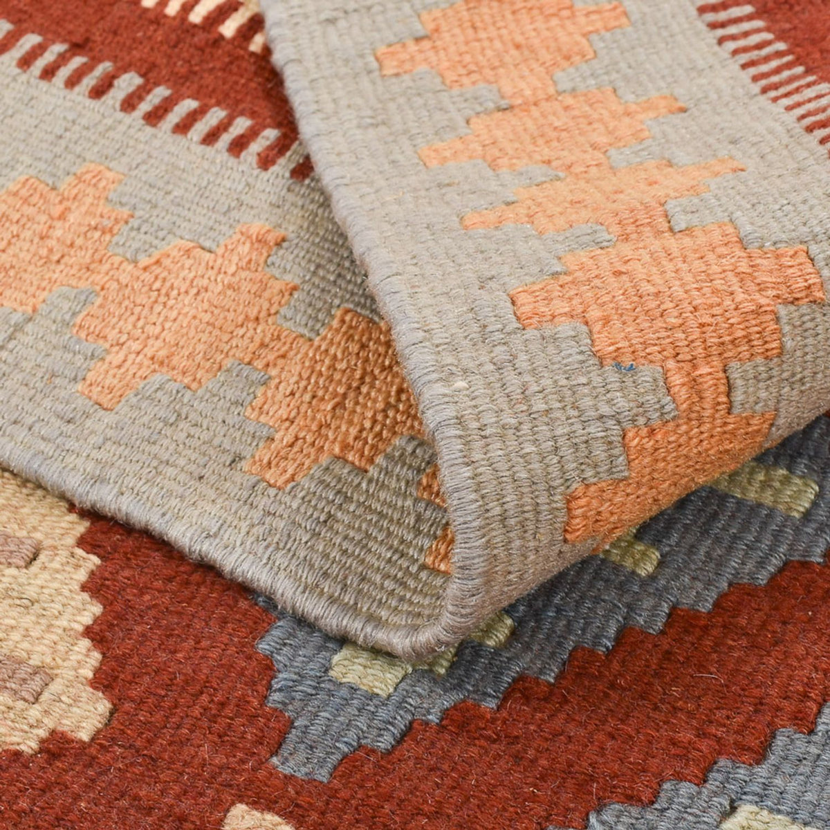 Kelim Carpet - orientalisk matta - 140 x 100 cm - flerfärgad