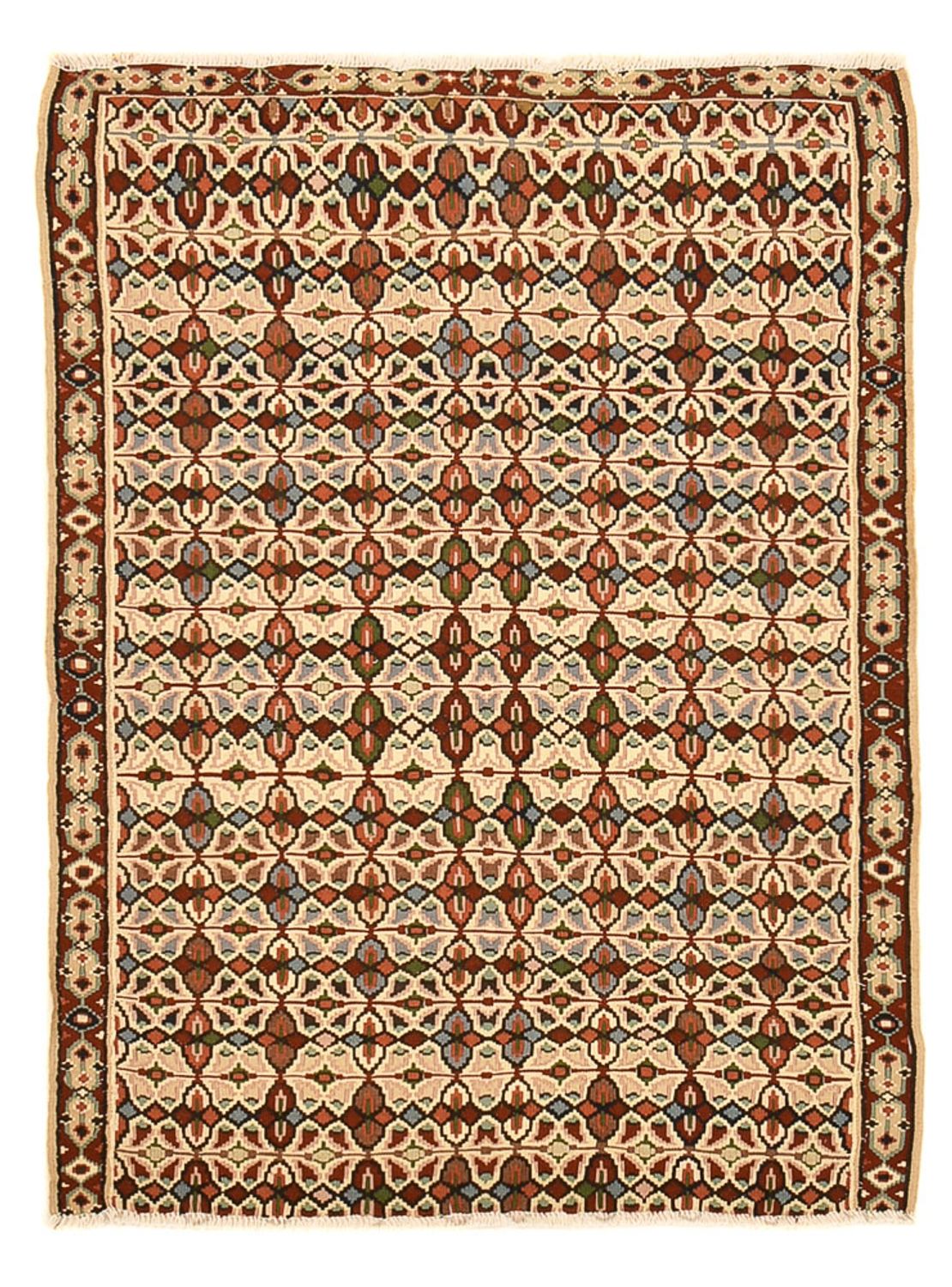 Kelim Carpet - orientalisk matta - 135 x 100 cm - flerfärgad