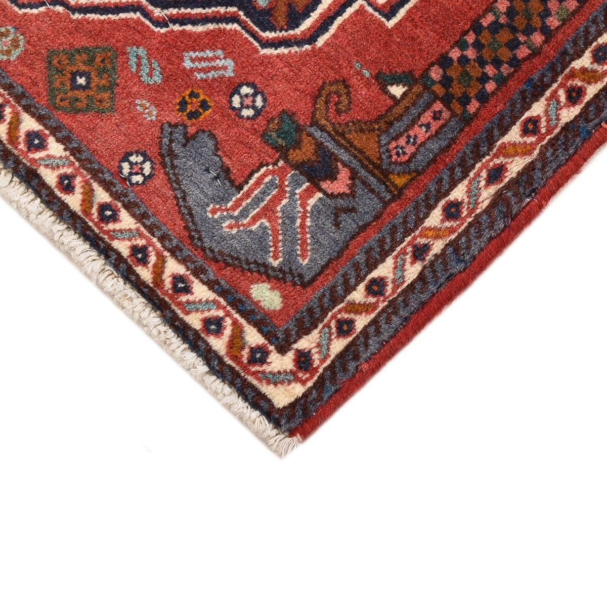 Persisk matta - Nomadic - 60 x 35 cm - mörkblå