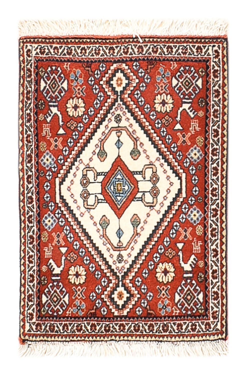 Gabbeh-matta - Kashkuli Persiska - 60 x 35 cm - röd