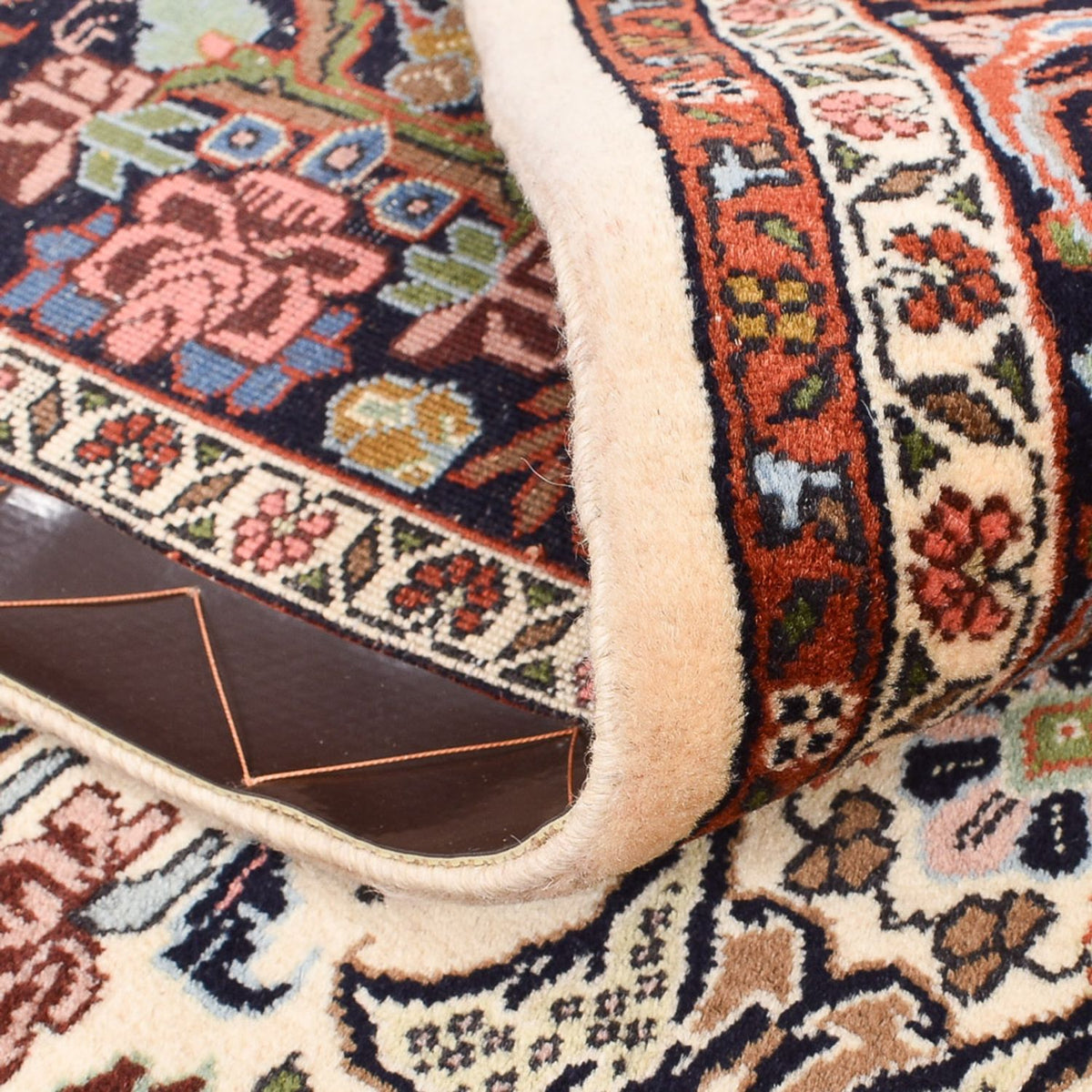 Persisk matta - Bijar - 227 x 141 cm - mörk beige