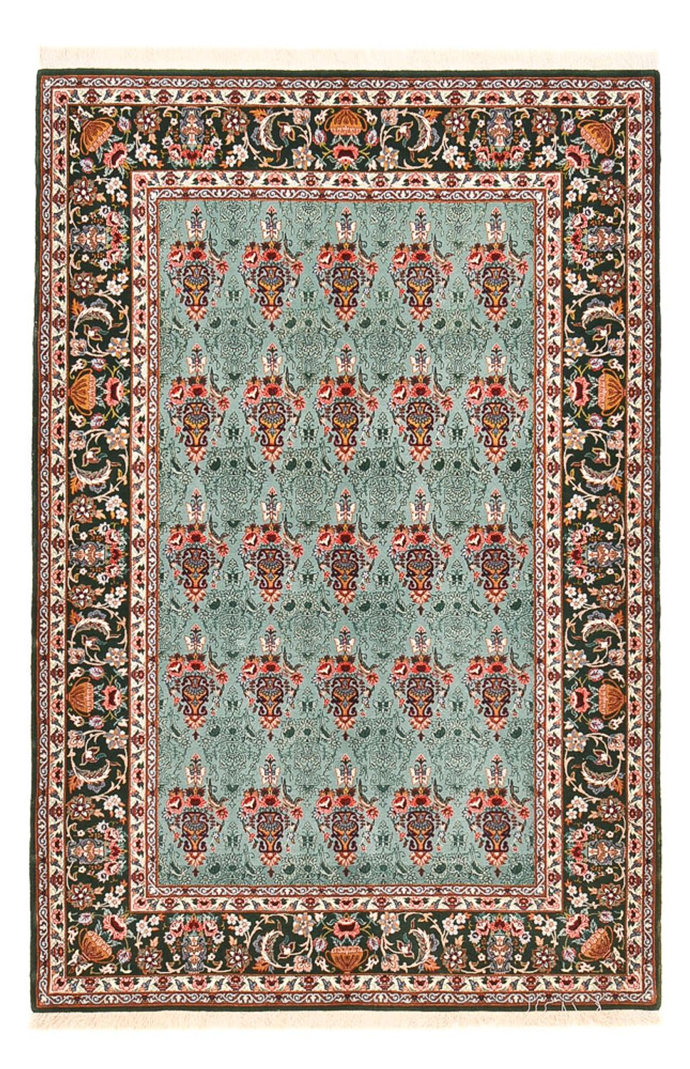 Persisk matta - Isfahan - Premium - 193 x 130 cm - turkos