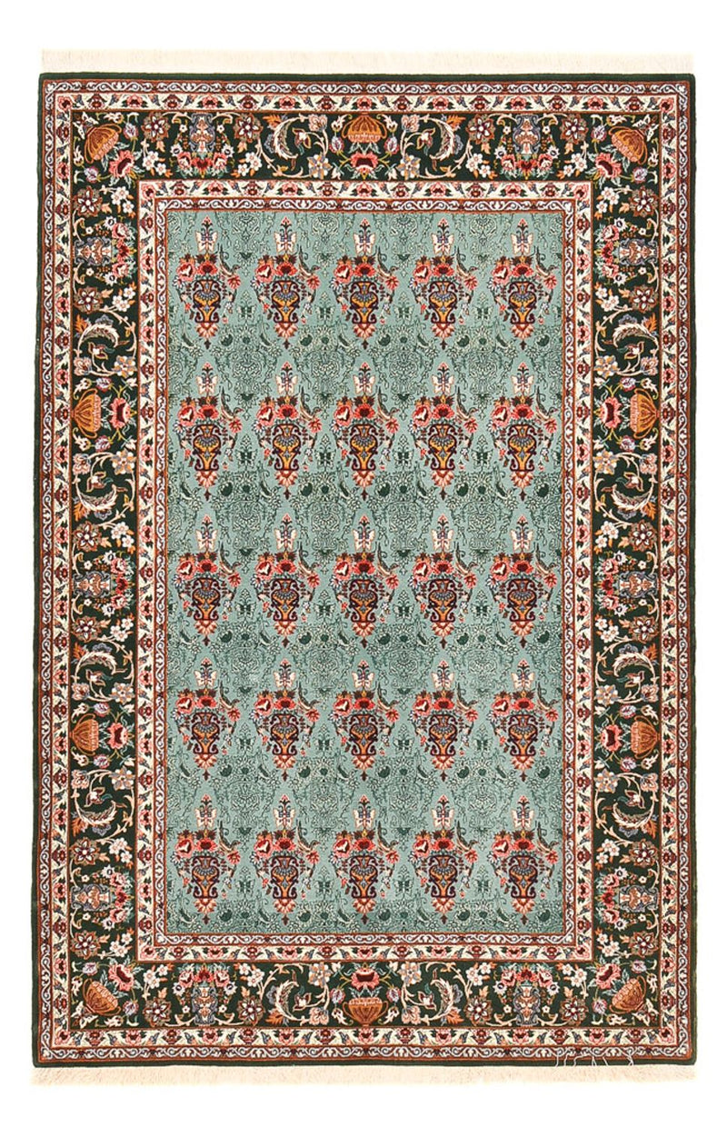 Persisk matta - Isfahan - Premium - 193 x 130 cm - turkos