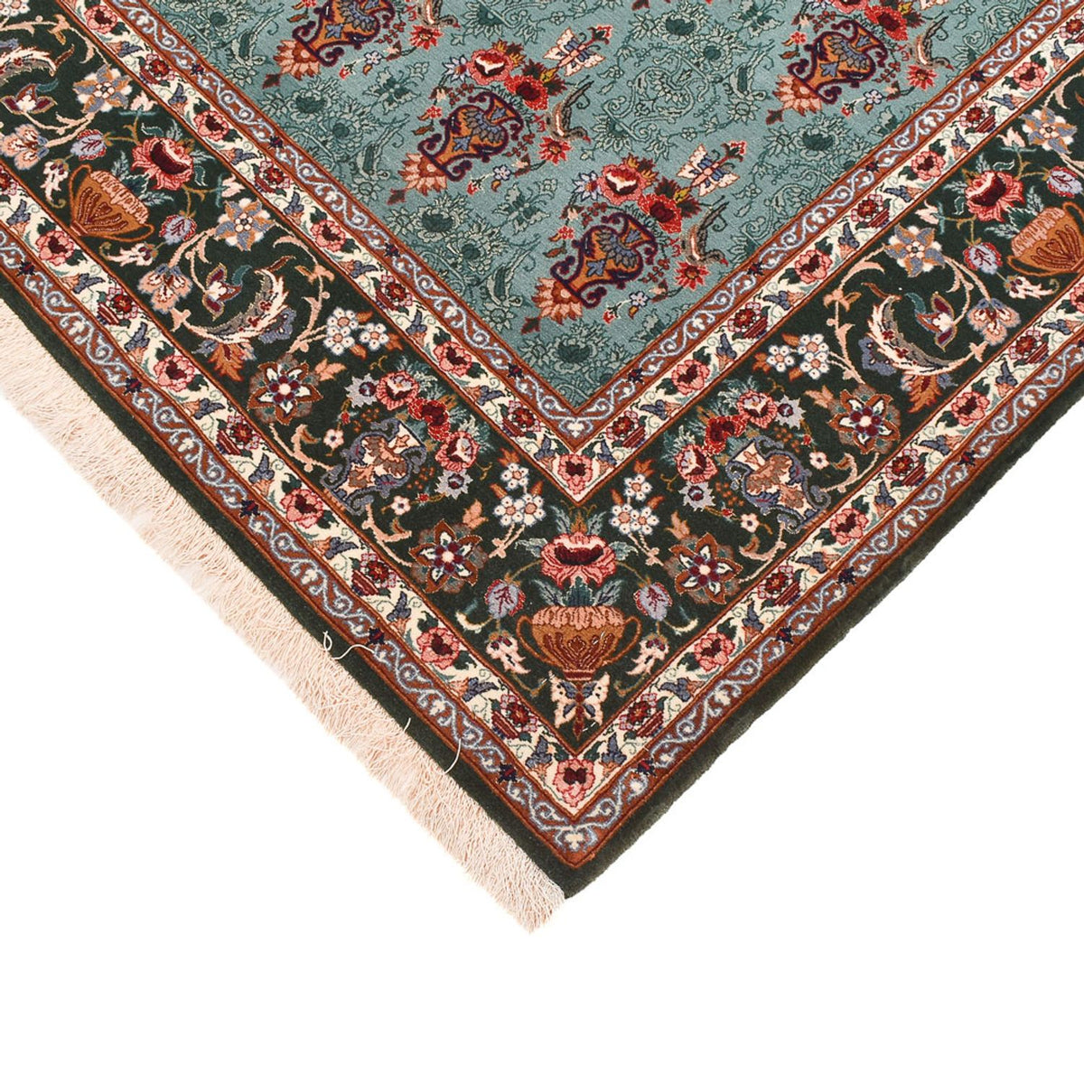 Persisk matta - Isfahan - Premium - 193 x 130 cm - turkos