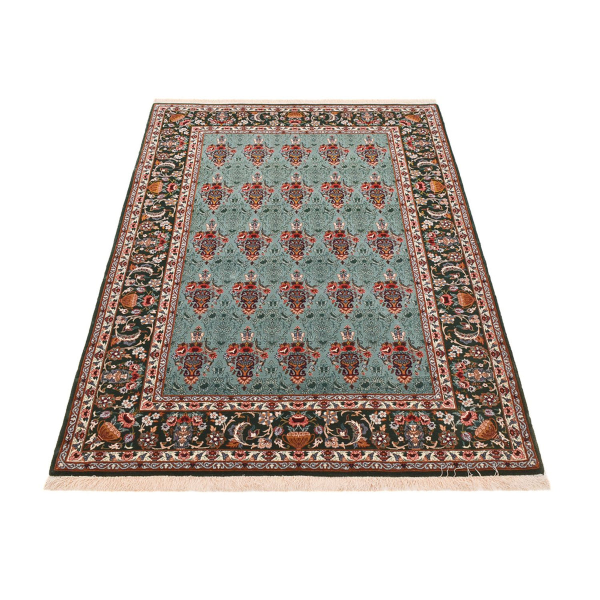 Persisk matta - Isfahan - Premium - 193 x 130 cm - turkos