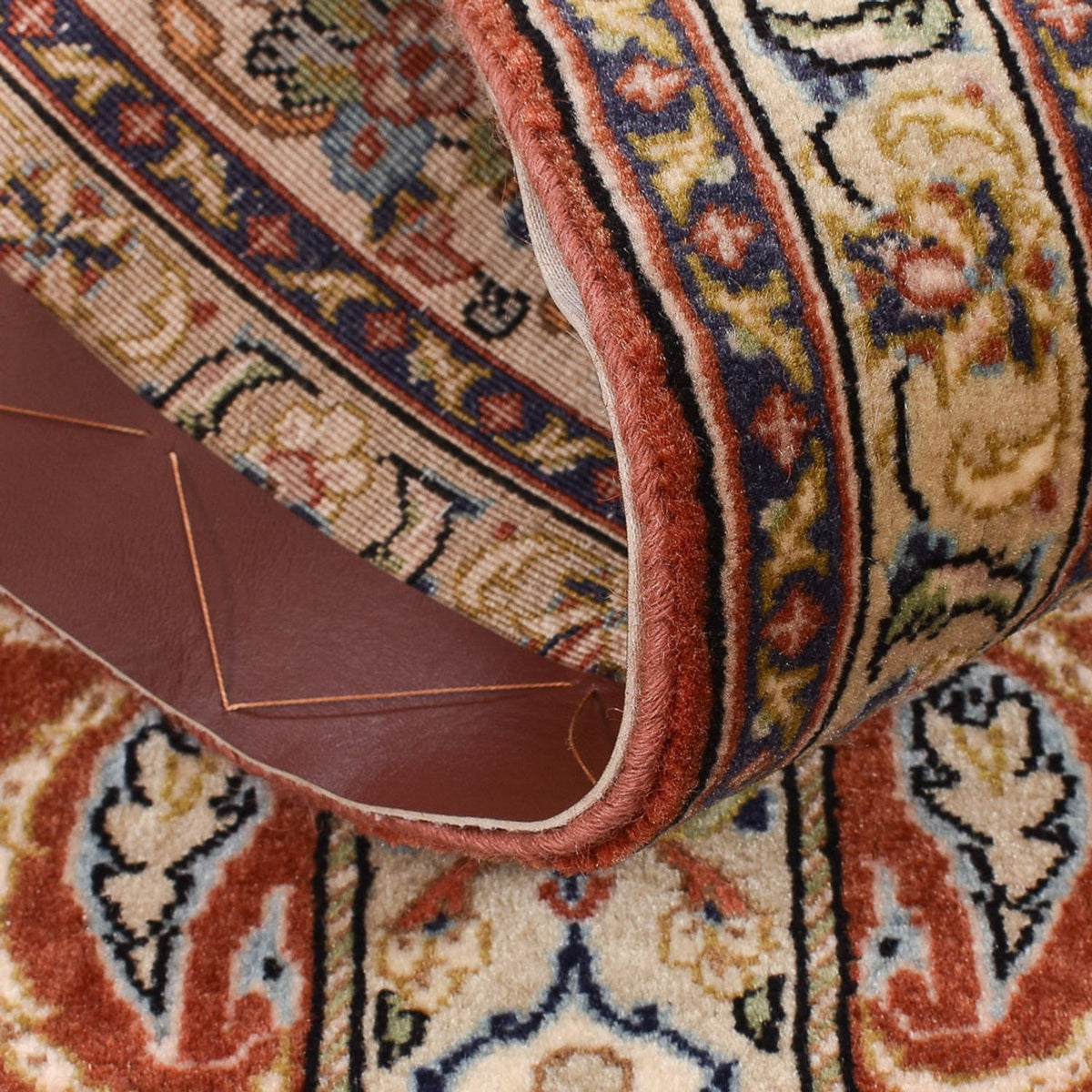 Runner Persisk matta - Ghom - Kunglig - 150 x 51 cm - mörk beige