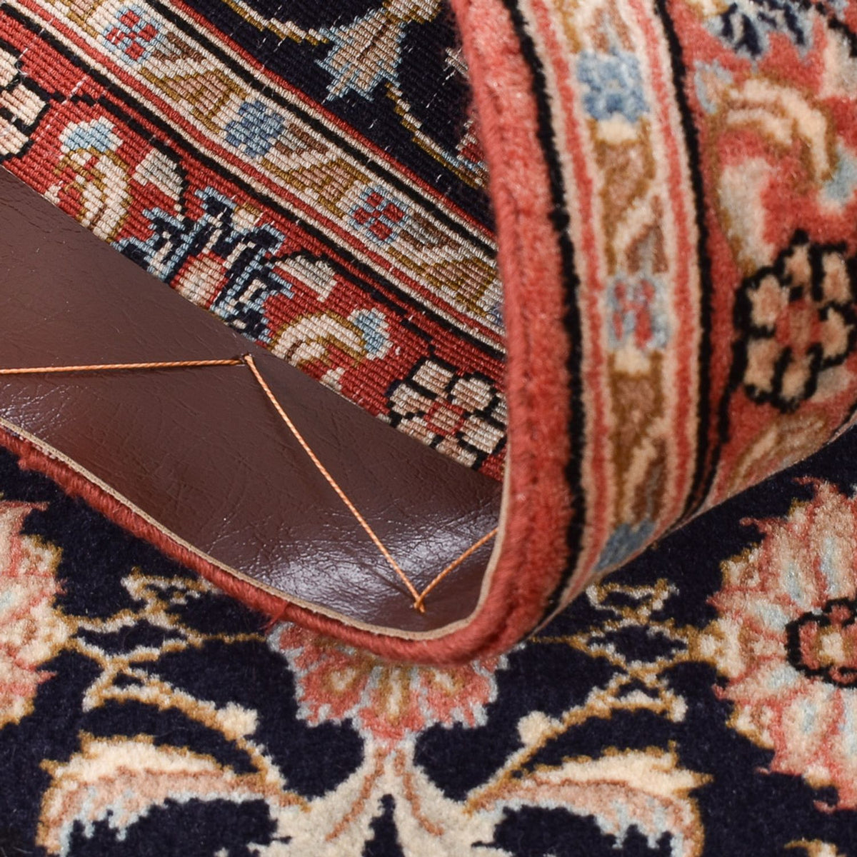 Runner Persisk matta - Ghom - Kunglig - 150 x 52 cm - mörkblå