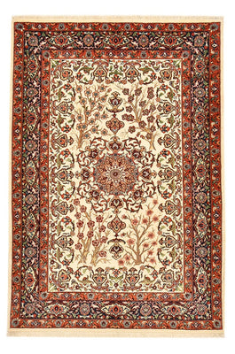 Persisk matta - Ghom - Kunglig - 157 x 109 cm - ljusbeige