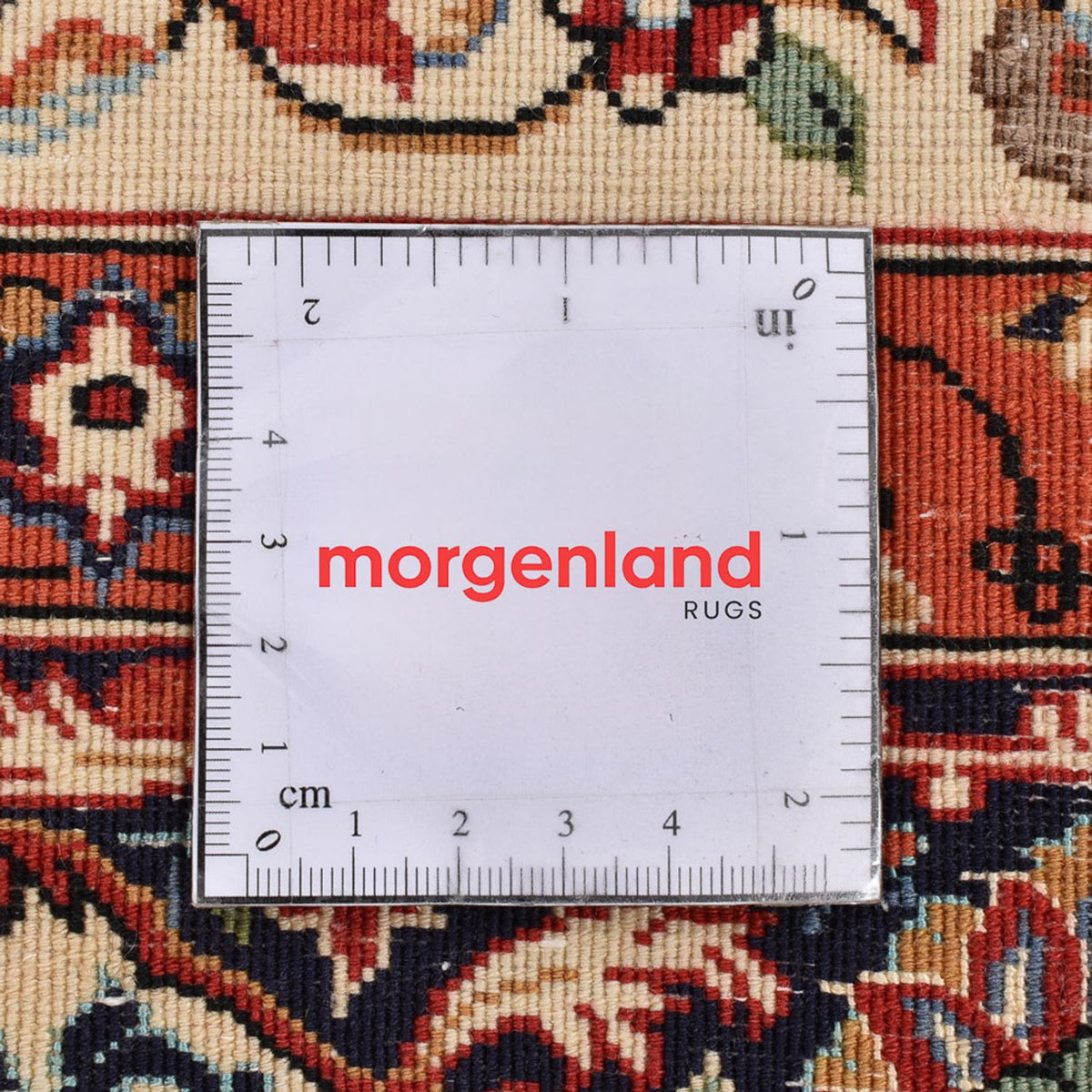 Persisk matta - Ghom - Kunglig - 157 x 109 cm - ljusbeige