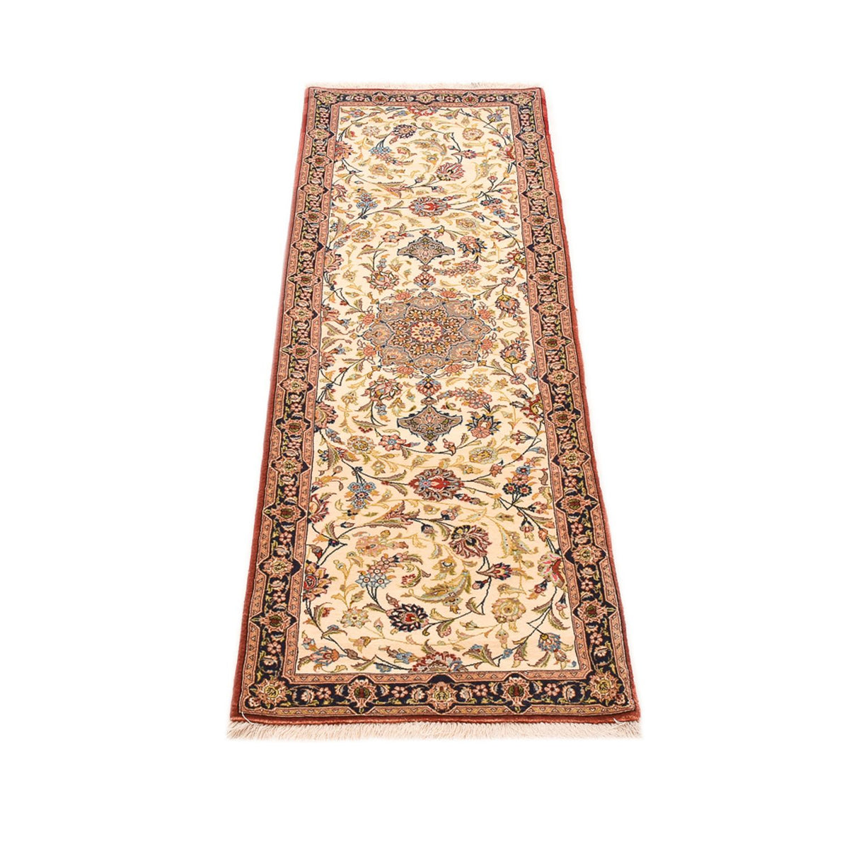 Runner Persisk matta - Ghom - Kunglig - 195 x 58 cm - ljusbeige