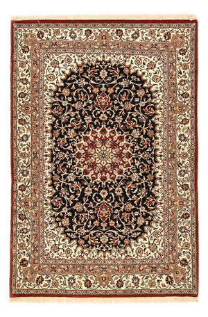 Persisk matta - Ghom - Kunglig - 154 x 103 cm - mörkblå