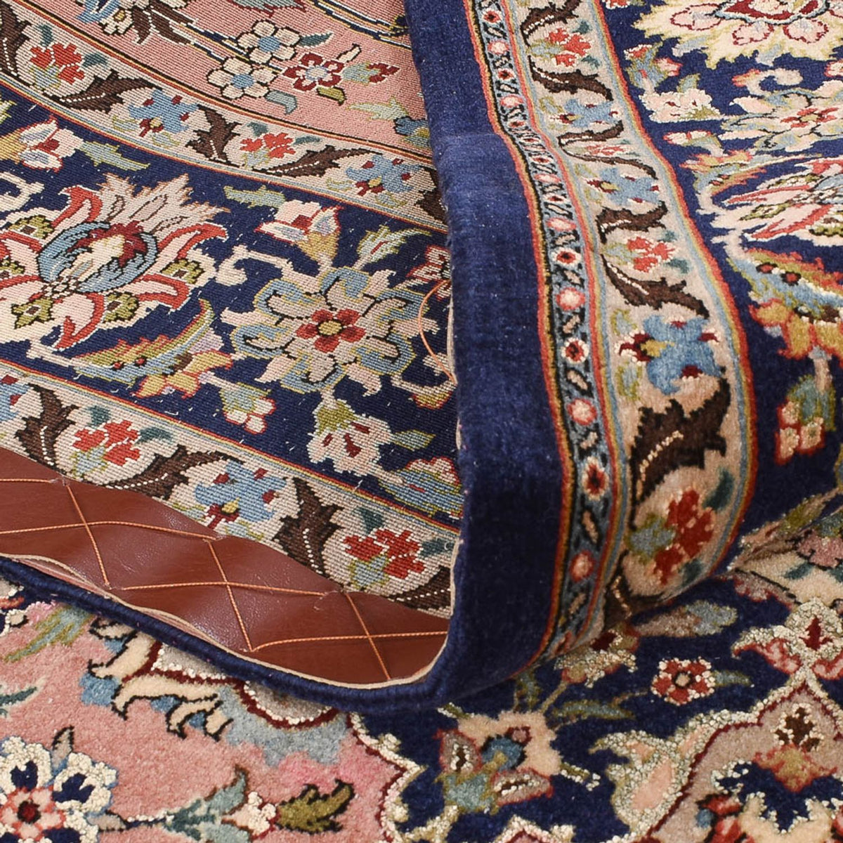 Persisk matta - Ghom - Kunglig - 216 x 135 cm - ljusröd