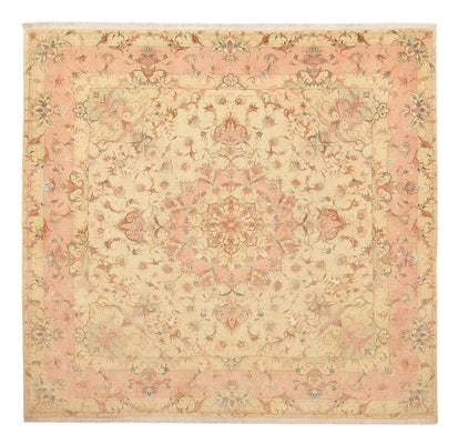 Persisk matta - Tabriz - Royal kvadrat  - 248 x 242 cm - ljusbeige