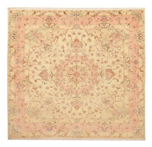 Persisk matta - Tabriz - Royal kvadrat  - 248 x 242 cm - ljusbeige