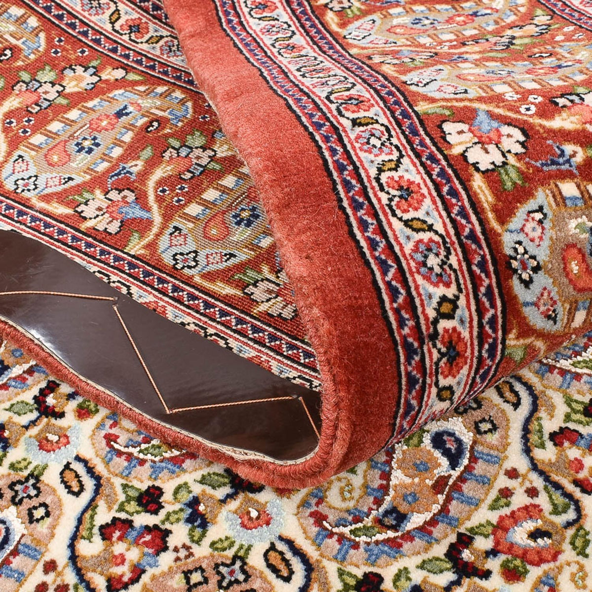 Persisk matta - Ghom - Kunglig - 157 x 101 cm - ljusbeige