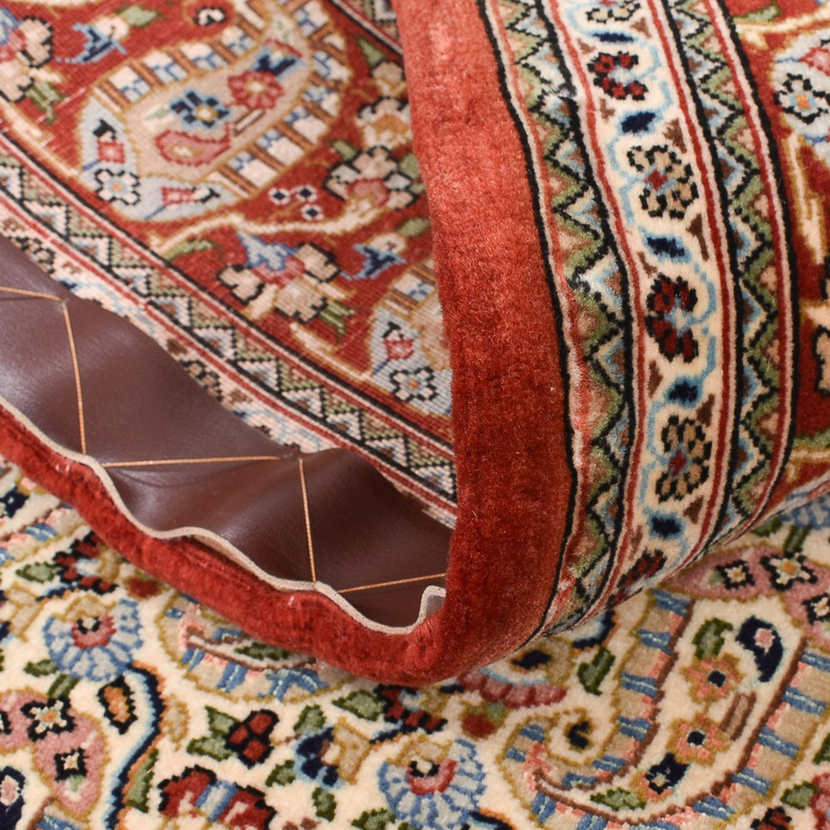 Persisk matta - Ghom - Kunglig - 150 x 105 cm - ljusbeige