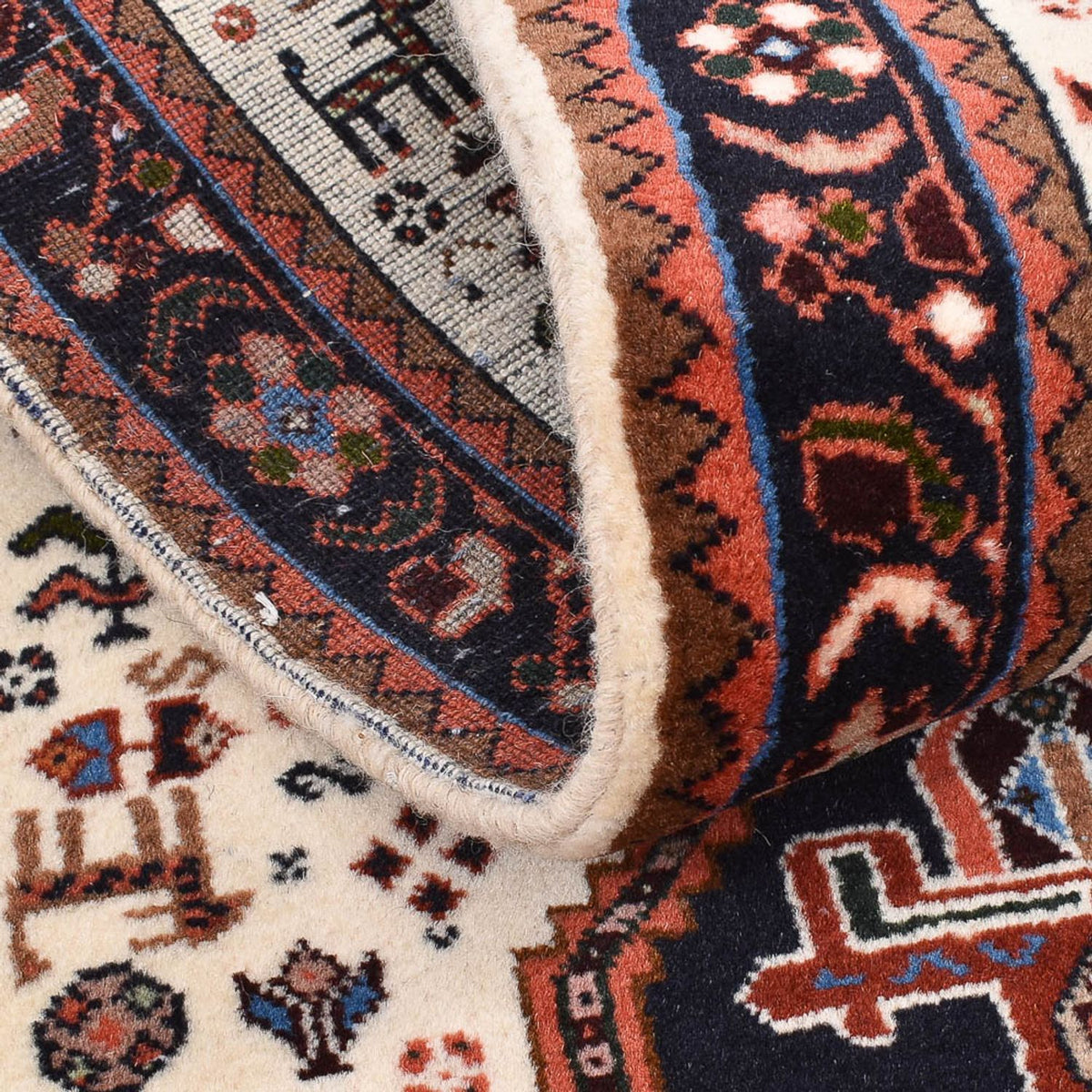 Runner Gabbeh-matta - Kashkuli Persiska - 205 x 65 cm - flerfärgad