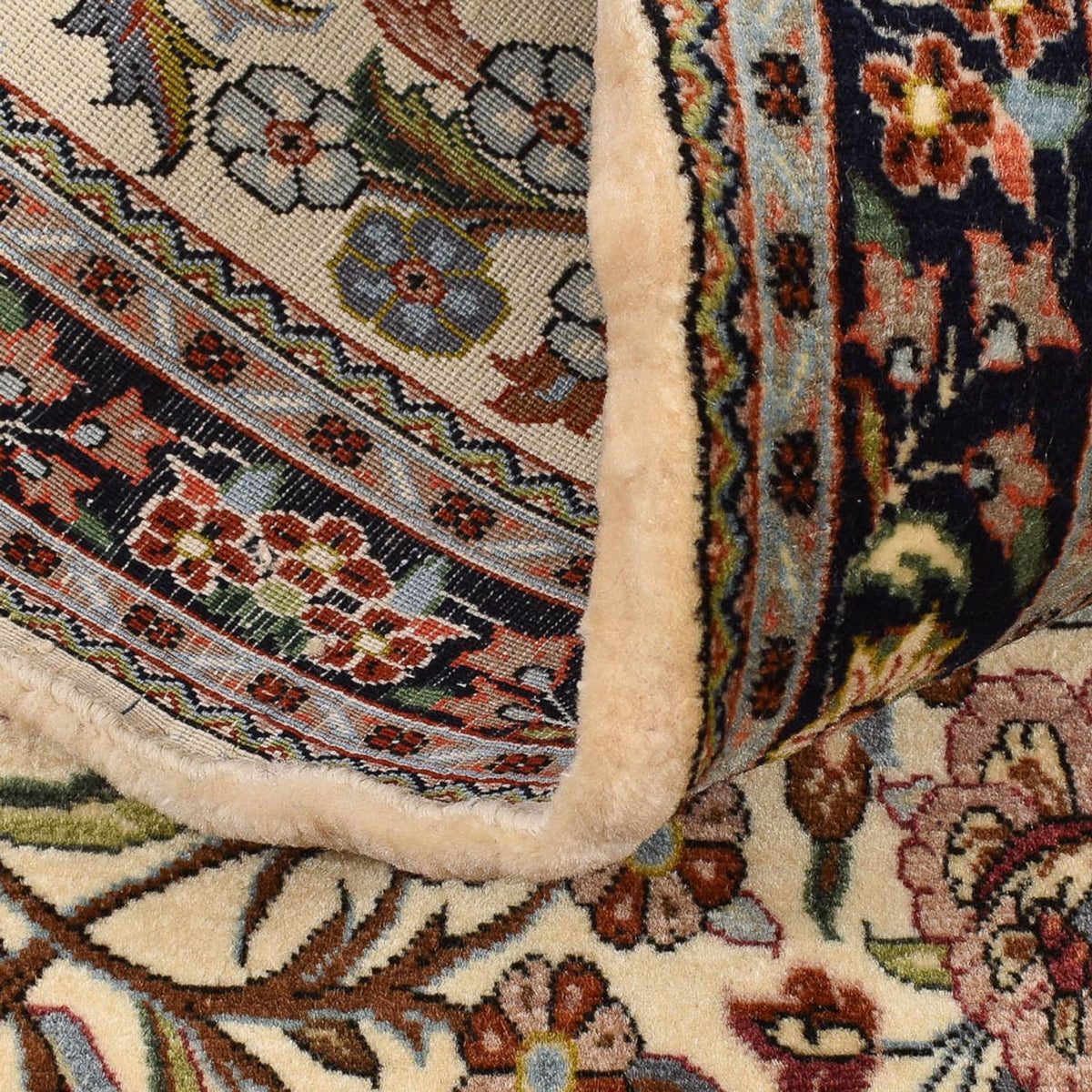 Runner Persisk matta - Ghom - Kunglig - 203 x 63 cm - ljusbeige