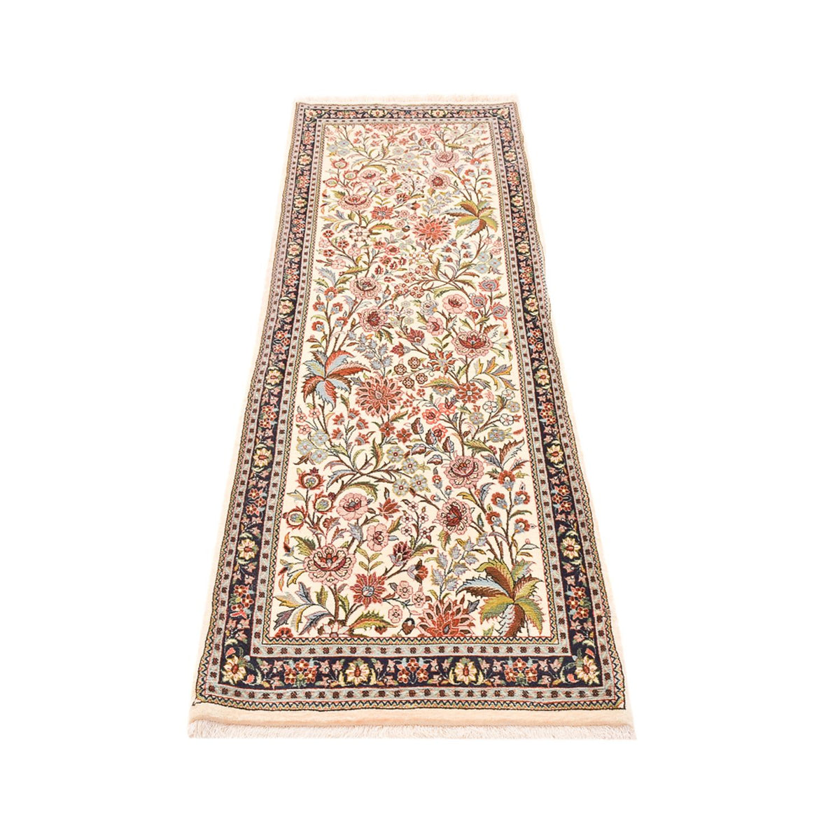 Runner Persisk matta - Ghom - Kunglig - 203 x 63 cm - ljusbeige