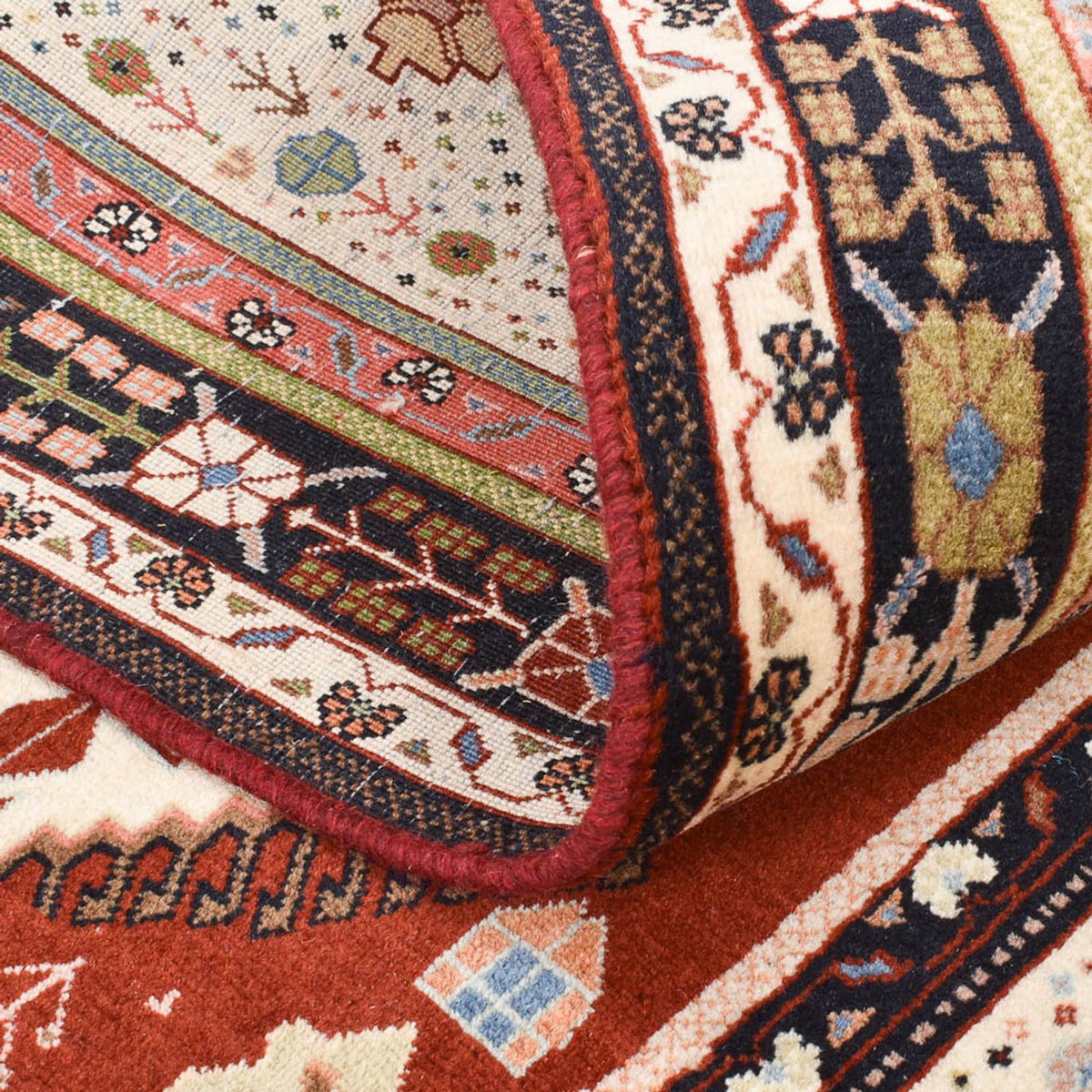 Gabbeh-matta - Kashkuli Persiska - 190 x 133 cm - flerfärgad