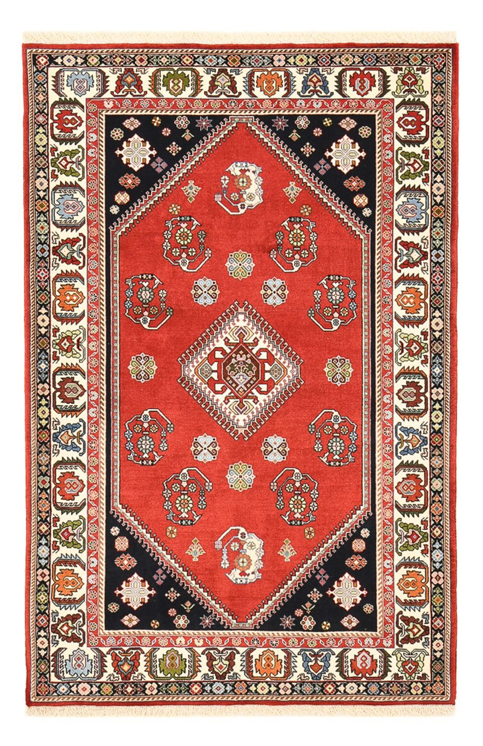 Gabbeh-matta - Kashkuli Persiska - 203 x 124 cm - röd