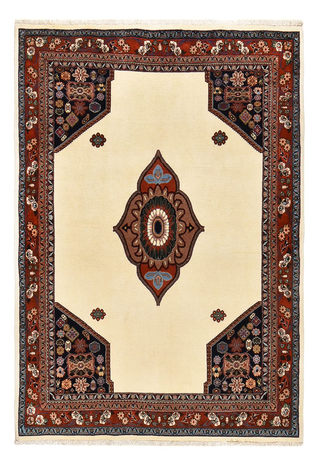 Gabbeh-matta - Kashkuli Persiska - 218 x 150 cm - ljusbeige