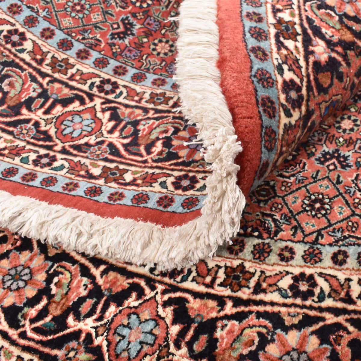 Persisk matta - Bijar runt  - 150 x 150 cm - ljusröd