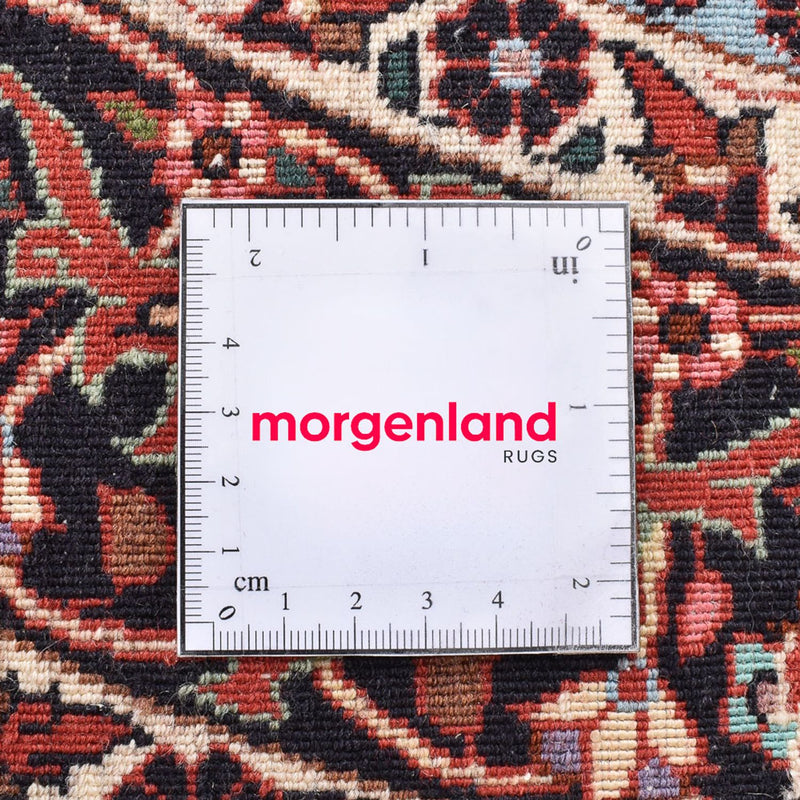 Persisk matta - Bijar runt  - 150 x 150 cm - ljusröd