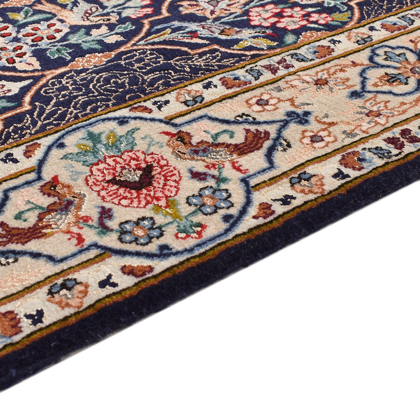 Runner Persisk matta - Ghom - Kunglig - 300 x 80 cm - mörkblå