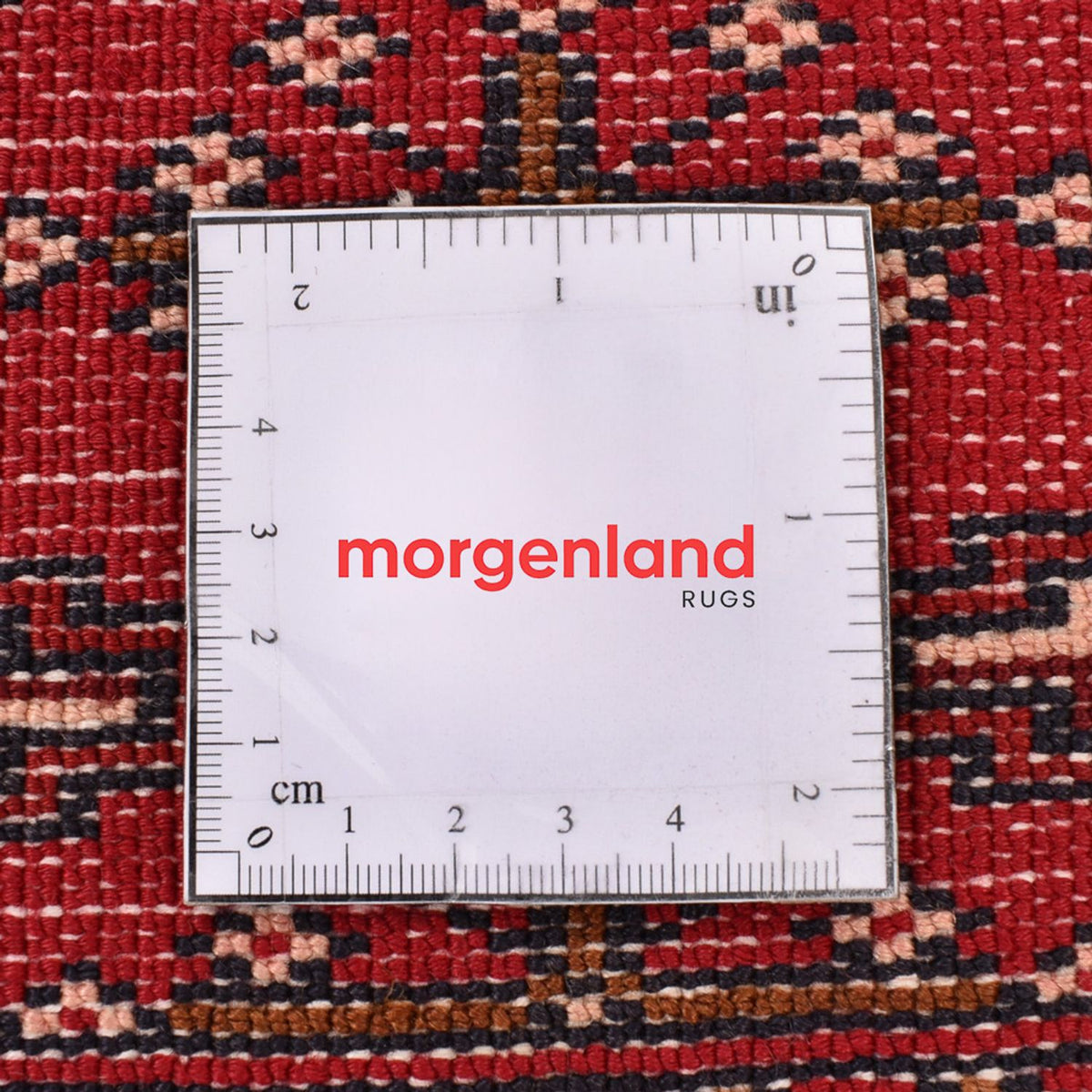 Turkaman-matta - 138 x 110 cm - röd