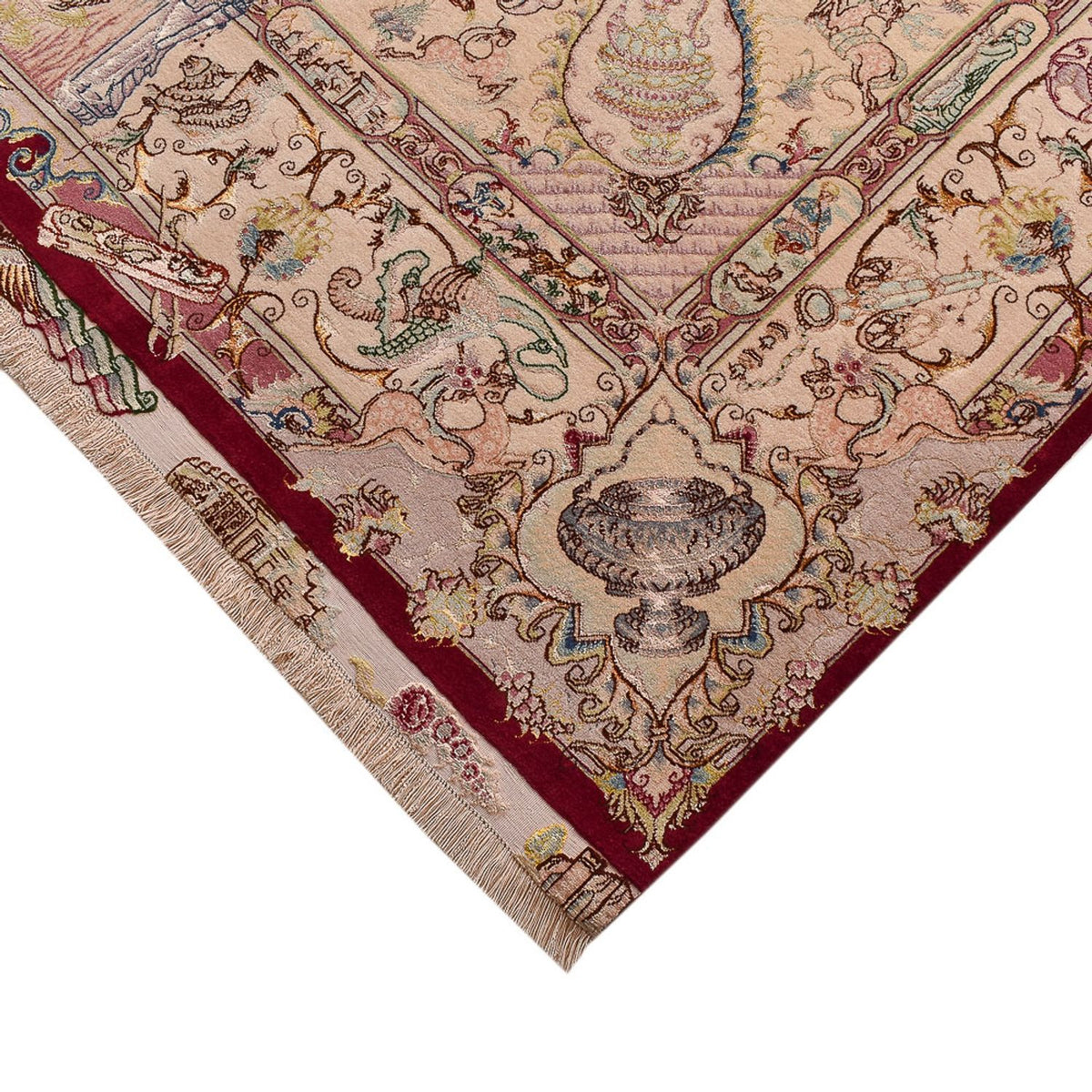 Persisk matta - Tabriz - Royal - 305 x 198 cm - röd