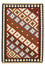 Kelim Carpet - orientalisk matta - 145 x 100 cm - flerfärgad