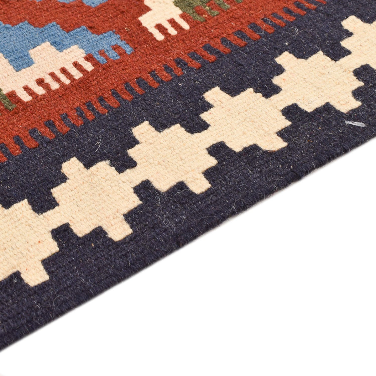 Kelim Carpet - orientalisk matta - 145 x 100 cm - flerfärgad