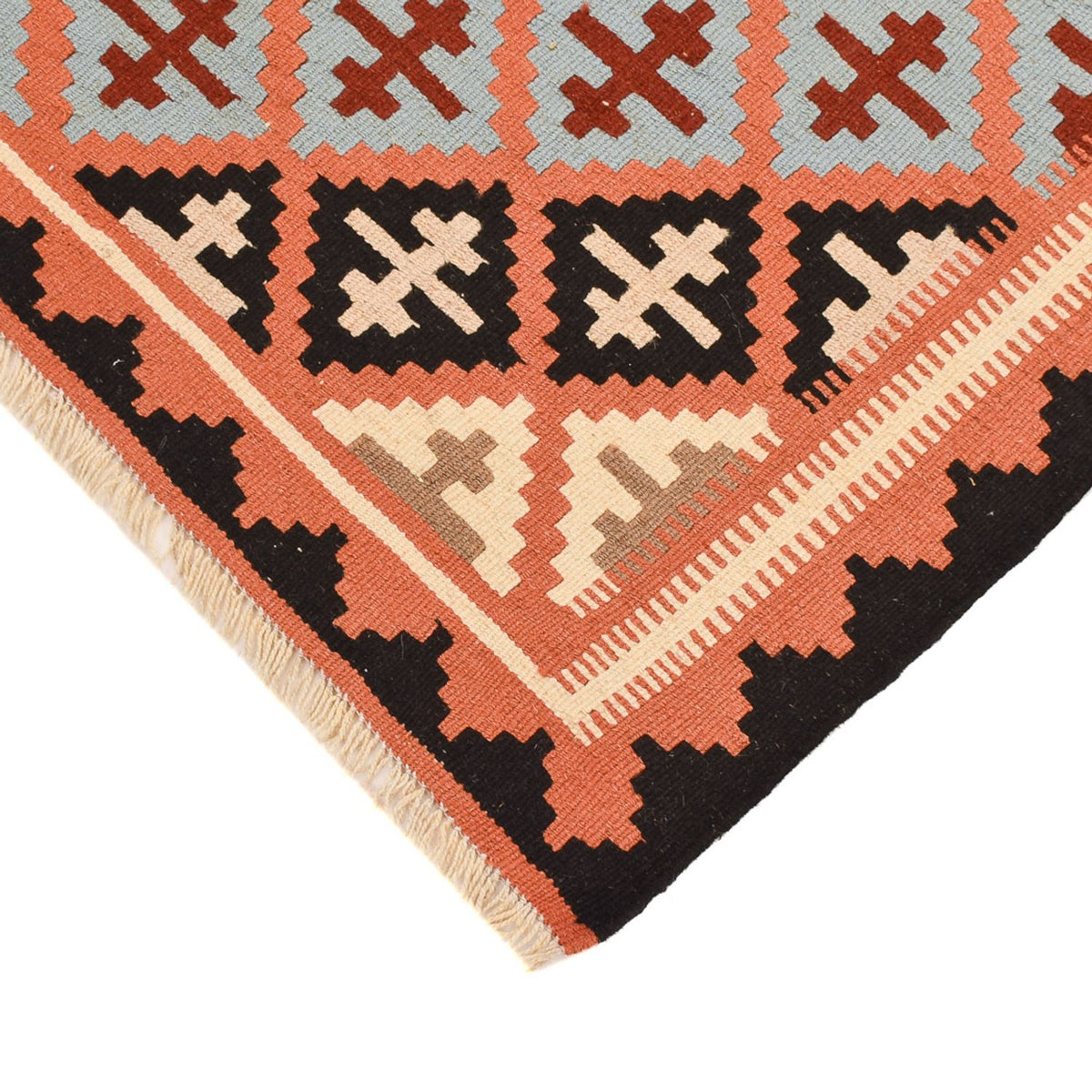 Kelim Carpet - orientalisk matta - 145 x 98 cm - flerfärgad