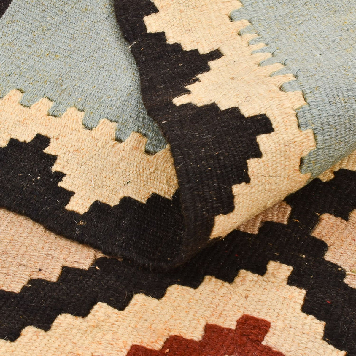 Kelim Carpet - orientalisk matta - 155 x 100 cm - flerfärgad