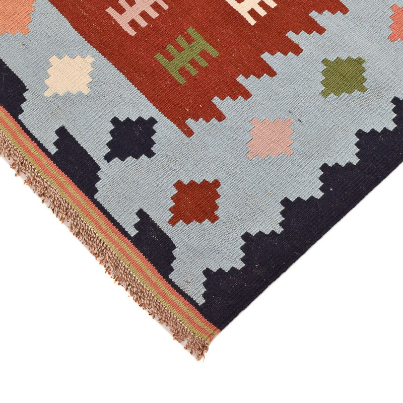 Kelim Carpet - orientalisk matta - 145 x 100 cm - flerfärgad