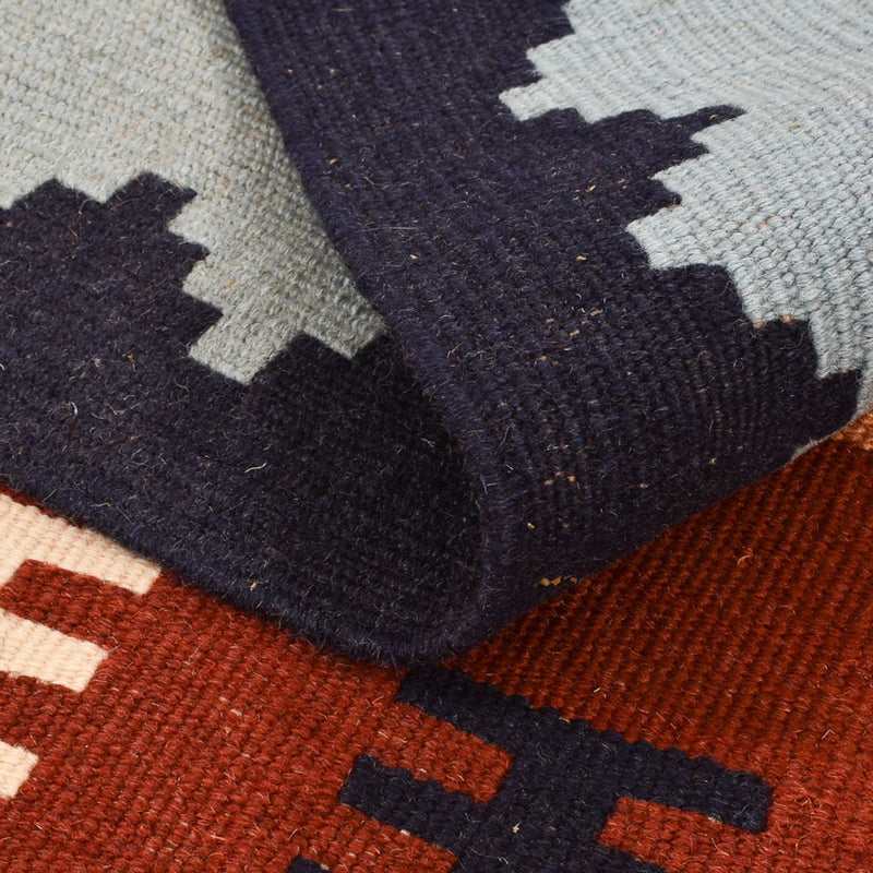 Kelim Carpet - orientalisk matta - 145 x 100 cm - flerfärgad