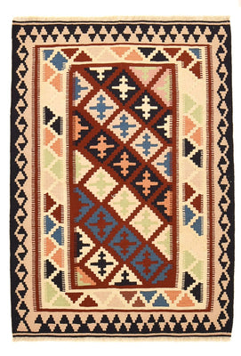 Kelim Carpet - orientalisk matta - 147 x 102 cm - flerfärgad