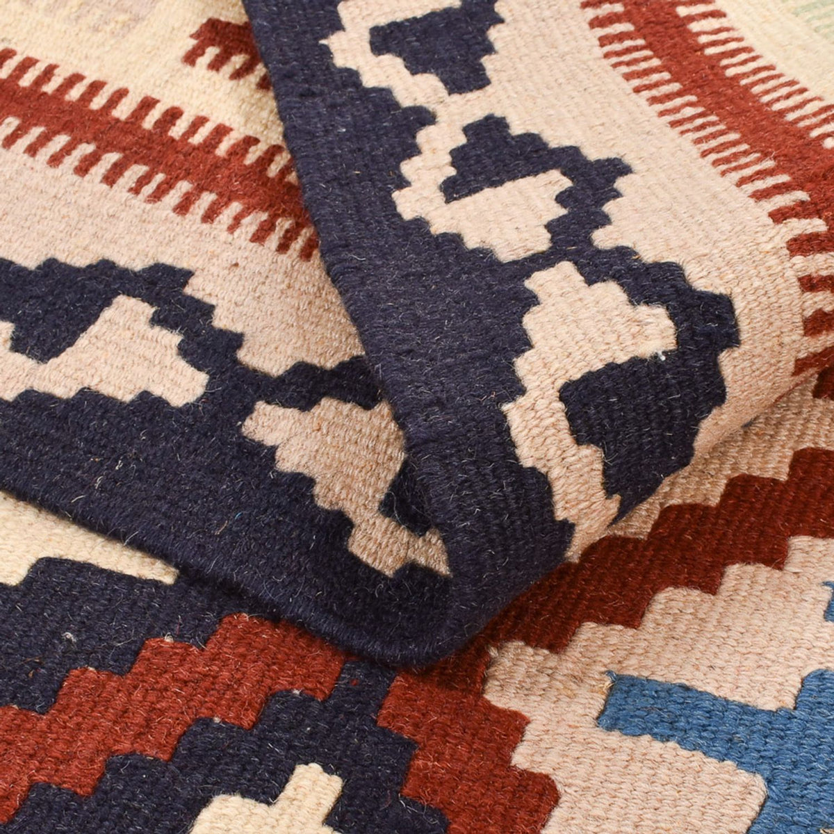 Kelim Carpet - orientalisk matta - 147 x 102 cm - flerfärgad