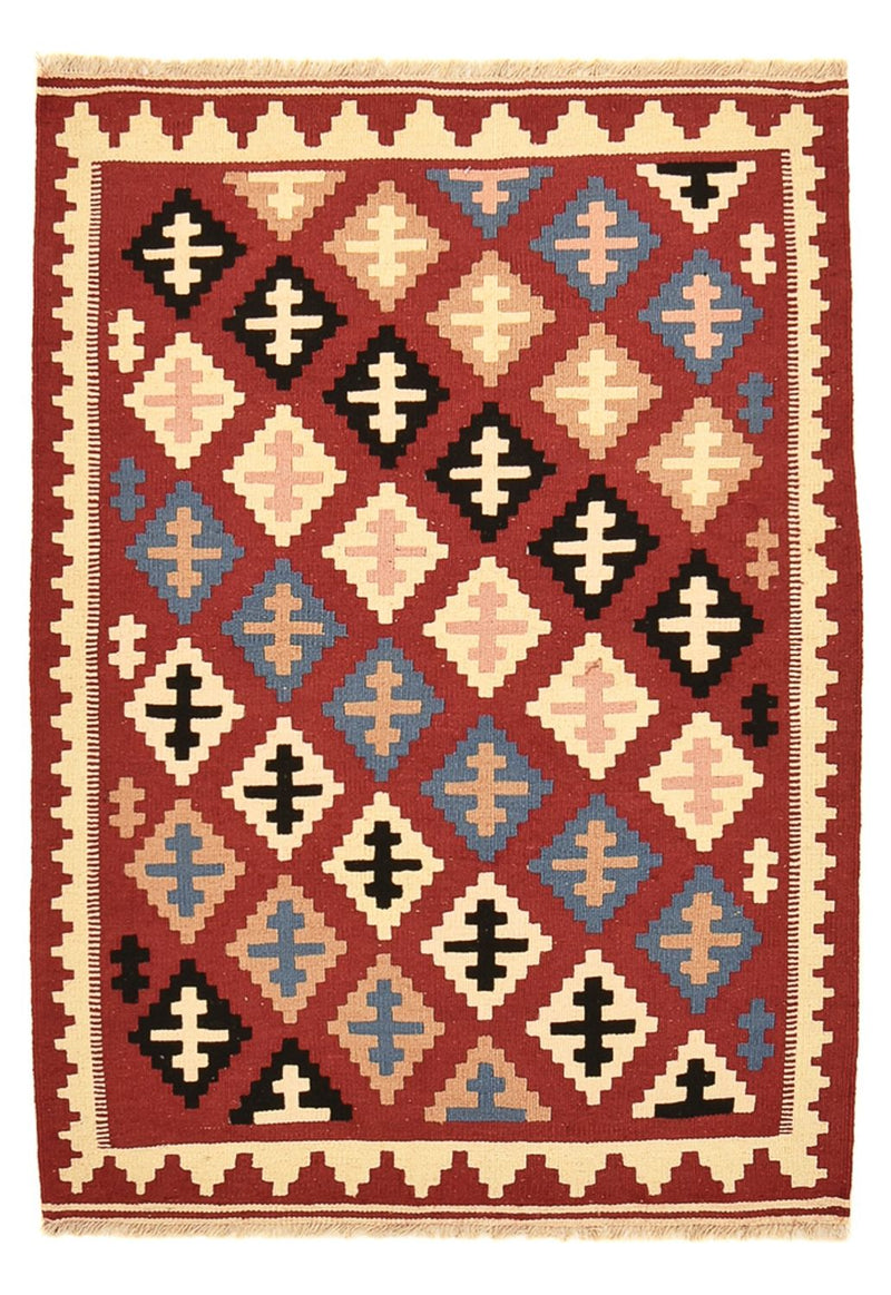 Kelim Carpet - orientalisk matta - 145 x 102 cm - flerfärgad