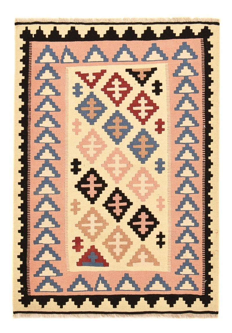 Kelim Carpet - orientalisk matta - 145 x 100 cm - flerfärgad