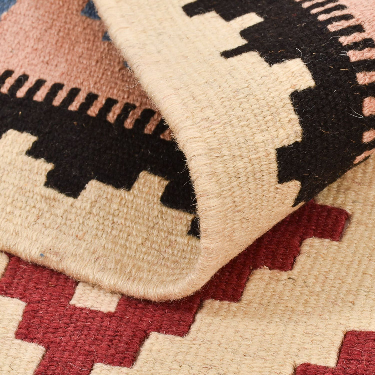 Kelim Carpet - orientalisk matta - 145 x 100 cm - flerfärgad