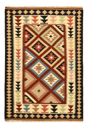 Kelim Carpet - orientalisk matta - 150 x 103 cm - flerfärgad