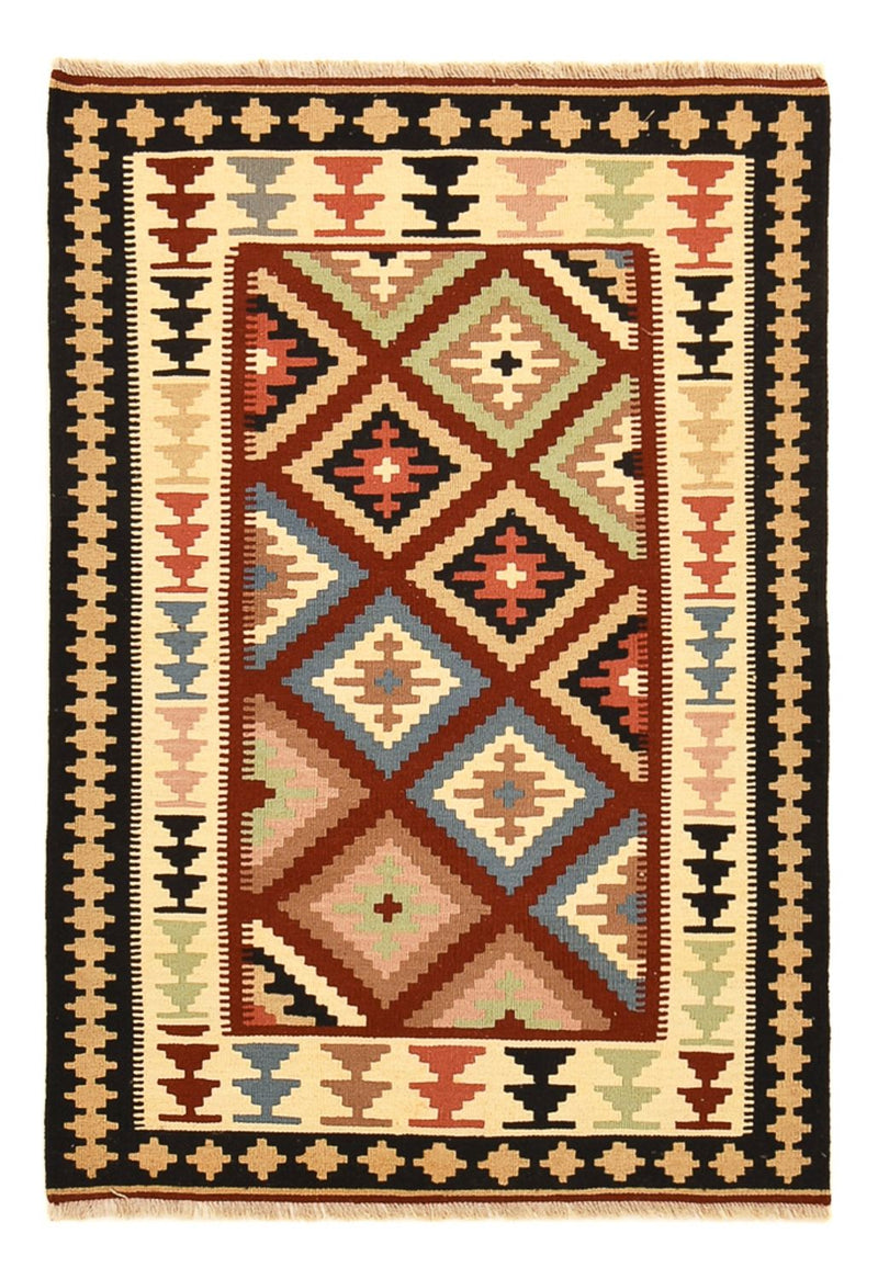 Kelim Carpet - orientalisk matta - 150 x 103 cm - flerfärgad