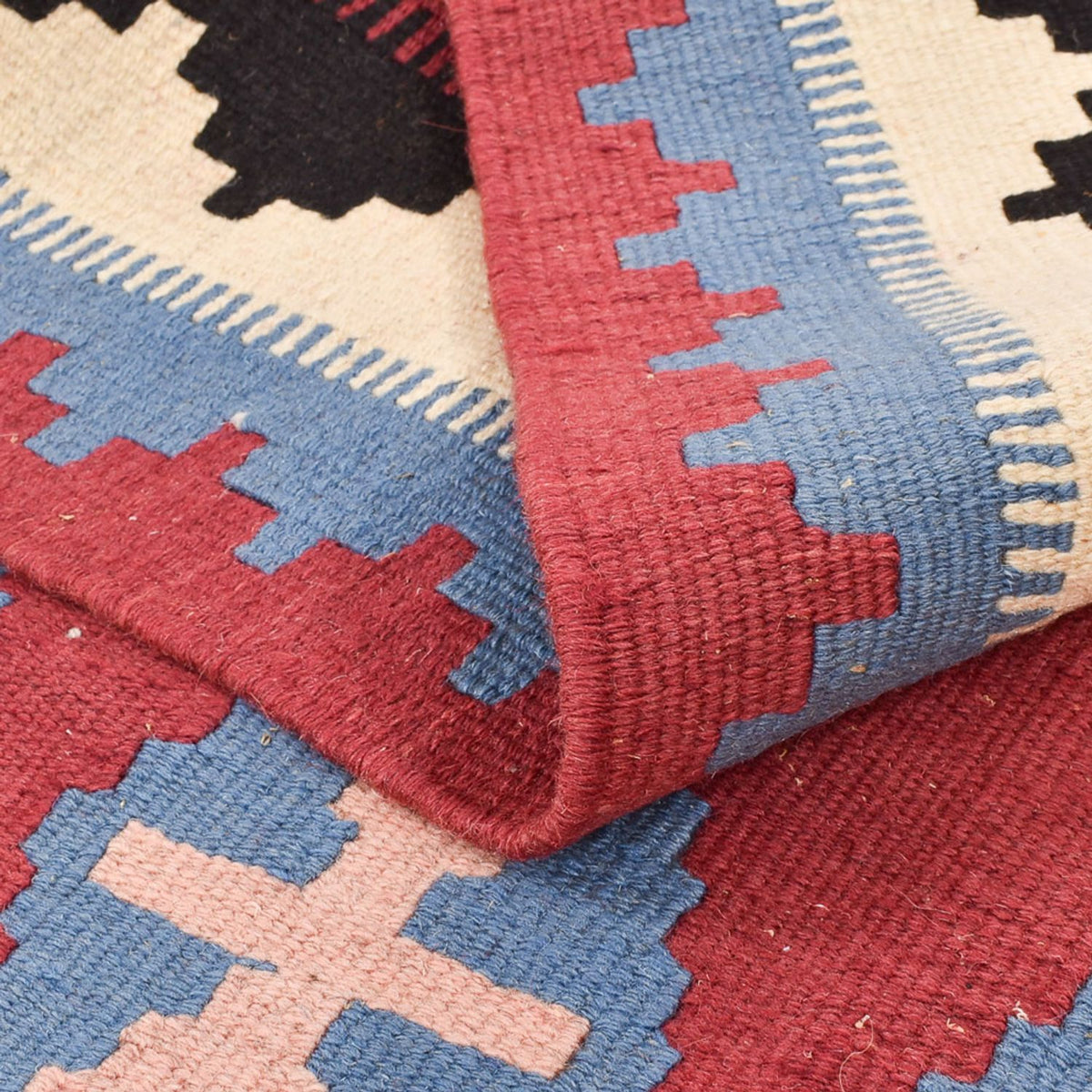 Kelim Carpet - orientalisk matta - 150 x 98 cm - flerfärgad