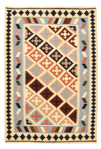 Kelim Carpet - orientalisk matta - 147 x 103 cm - flerfärgad