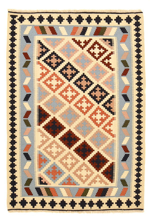 Kelim Carpet - orientalisk matta - 147 x 103 cm - flerfärgad