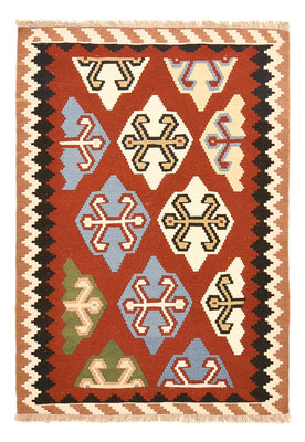 Kelim Carpet - orientalisk matta - 146 x 100 cm - flerfärgad