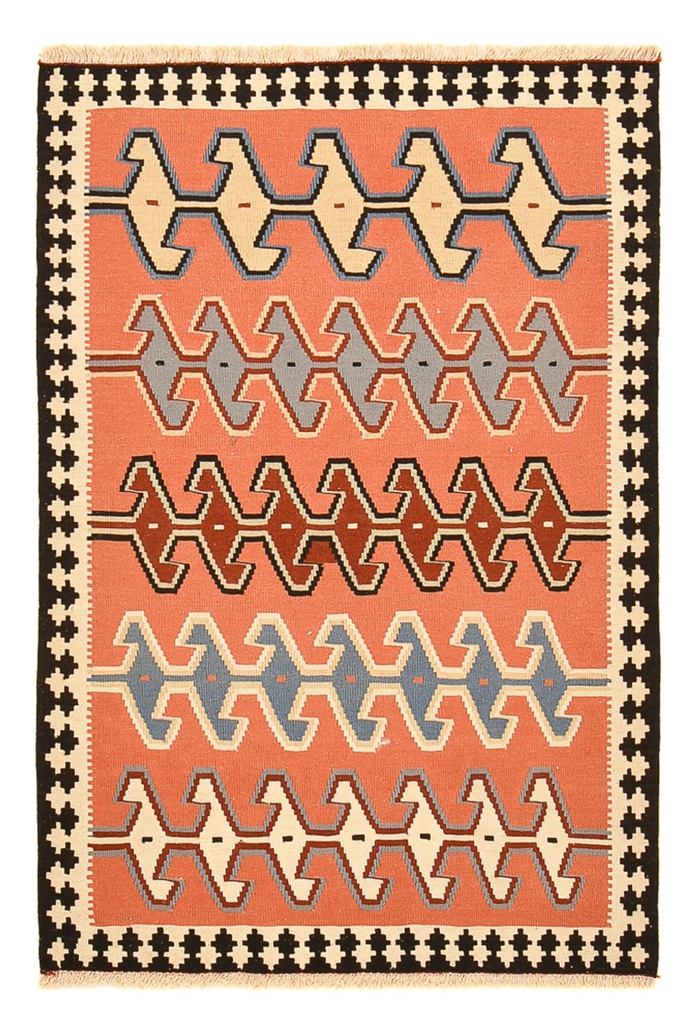 Kelim Carpet - orientalisk matta - 152 x 104 cm - flerfärgad