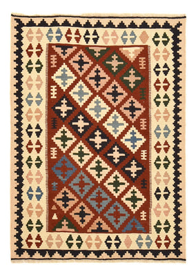 Kelim Carpet - orientalisk matta - 142 x 100 cm - flerfärgad